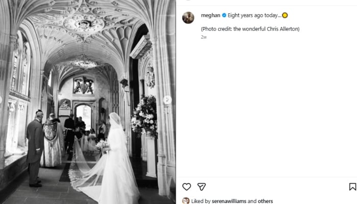 P.C. Meghan Markle/Instagram account