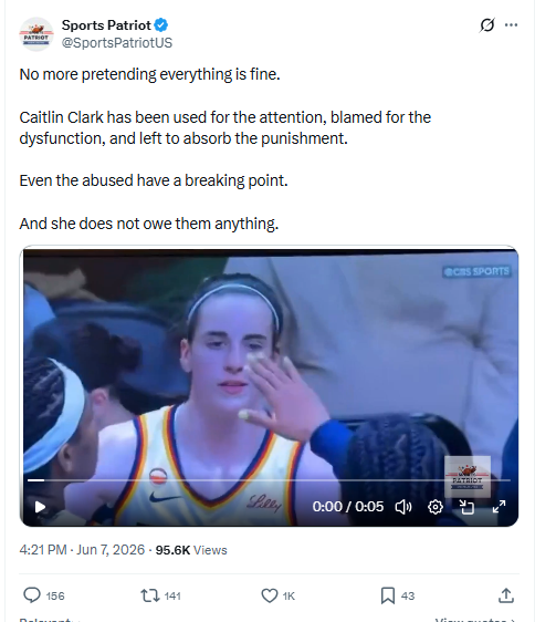 Caitlin Clark faces backlash after awkward moment during Fever loss to Liberty