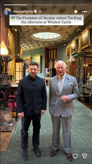 Zelenskyy meets King Charles III, Starmer in UK to thank for support in war