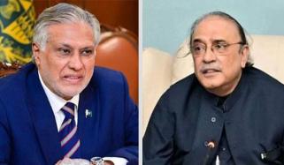 نائب وزیرِ اعظم اسحاق ڈار آج دوبارہ صدر زرداری سے ملاقات کریں گے
