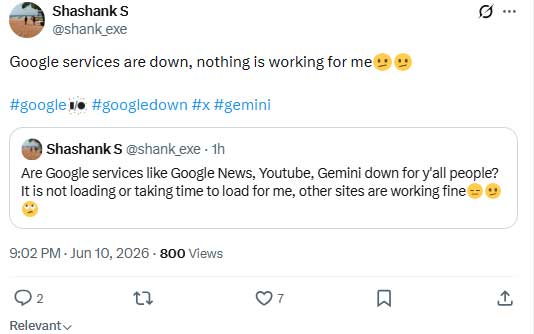 Is Gemini down? Users react to ongoing outage causing severe disruptions