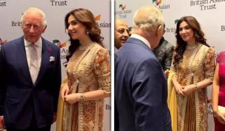ماہرہ خان کی شاہ چارلس سے ملاقات، ویڈیو وائرل