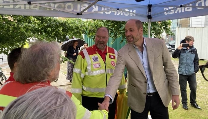Prince William receives special honour by volunteer organisation during Norfolk visit