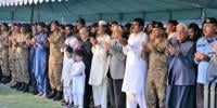 ہیلی کاپٹر حادثے میں شہید اہلکاروں کی نماز جنازہ، وزیراعظم اور فیلڈ مارشل کی شرکت