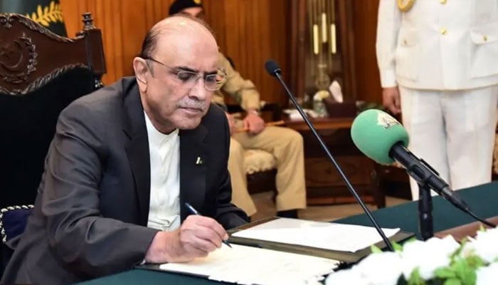 صدرِ مملکت آصف علی زرداری—فائل فوٹو
