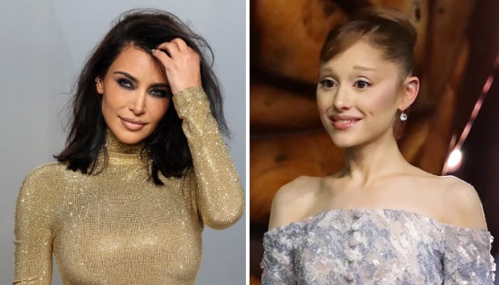 Kim Kardashian swoons over Ariana Grande as she attends singer’s electric LA show