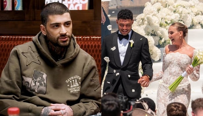 Zayn Maliks ex Perrie Edwards ties the knot with Alex Oxlade-Chamberlain in Portugal