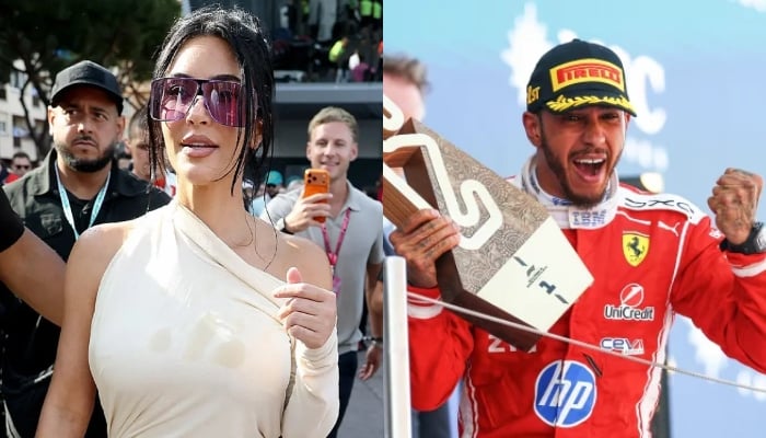 Kim Kardashian reacts to Lewis Hamiltons first Barcelona Grand Prix victory in surprise post