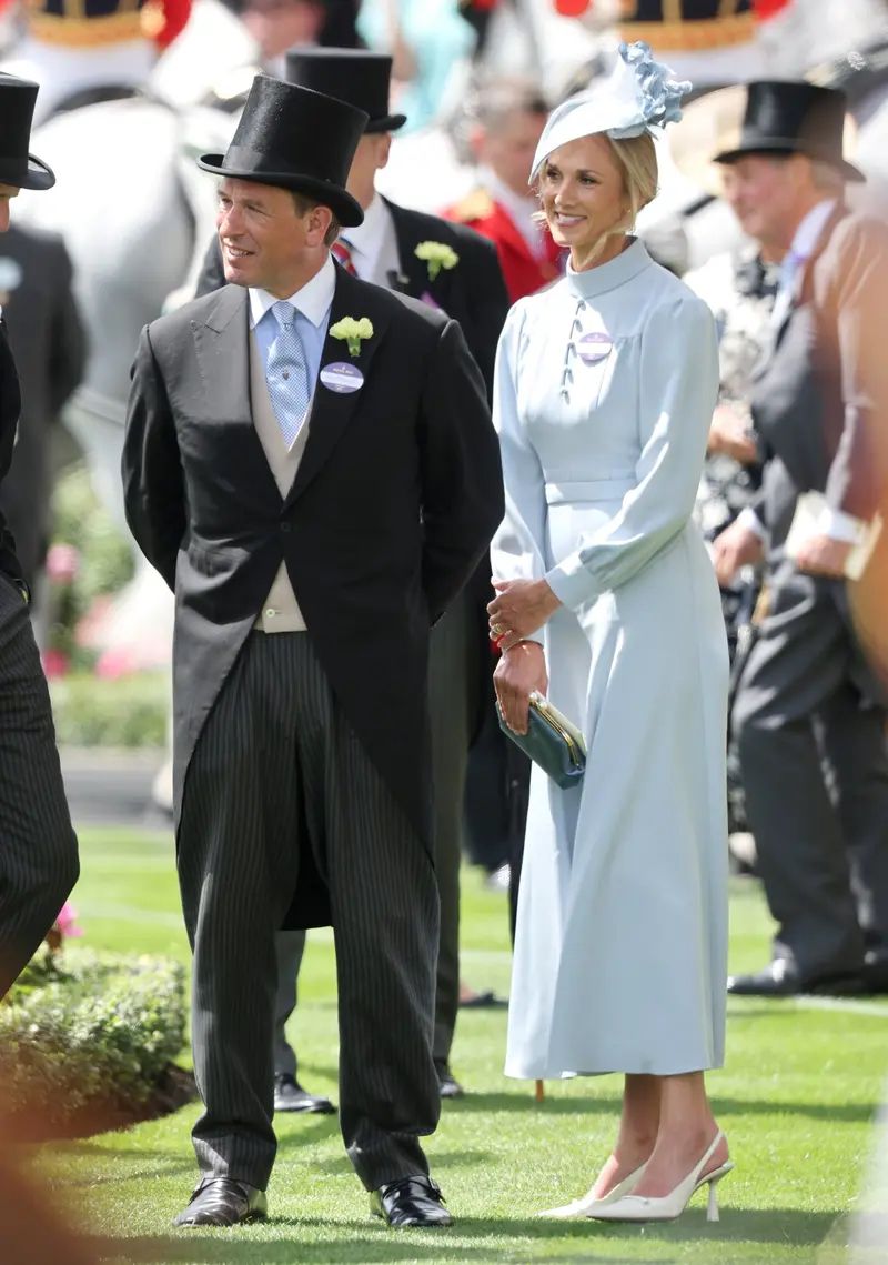 Peter Phillips, Harriet Phillips make first public appearance as married couple at Royal Ascot