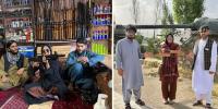 بھارتی خاتون انفلوئینسر کی طالبان کیساتھ چائے پیتے، اسلحہ تھامے تصویریں وائرل