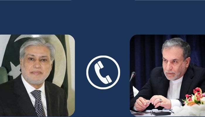 اسحاق ڈار، عباس عراقچی کا ٹیلیفونک رابطہ، مشاورت پر اتفاق