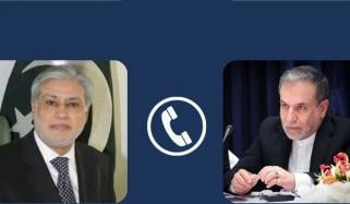 اسحاق ڈار، عباس عراقچی کا ٹیلیفونک رابطہ، مشاورت پر اتفاق