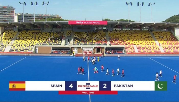پرو ہاکی لیگ، پاکستان کو اسپین نے 4-2 سے ہرا دیا