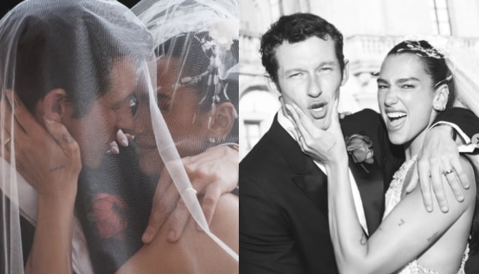 Dua Lipa drops first photos from Sicilian wedding with Callum Turner: Mr & Mrs