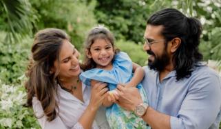 جنوبی بھارتی اداکار نے بیٹی کی تیسری سالگرہ پر اسکا چہرہ مداحوں کو دکھا دیا