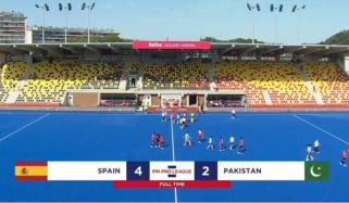 پرو ہاکی لیگ، پاکستان کو اسپین نے 4-2 سے ہرا دیا