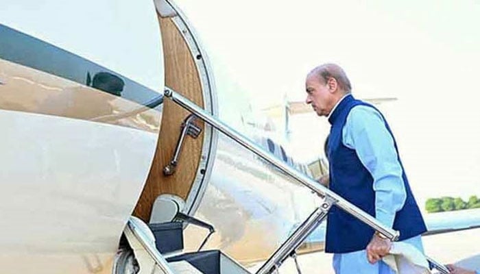 Prime Minister Muhammad Shehbaz Sharif leaves for Switzerland with a high-level delegation