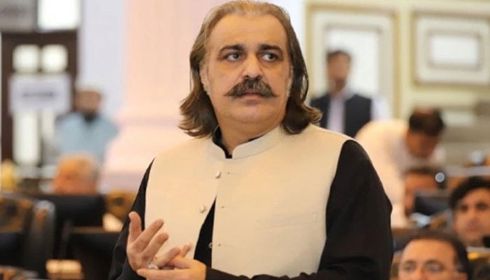 سابق وزیراعلیٰ خیبر پختونخوا علی امین گنڈاپور(تصویر سوشل میڈیا)۔