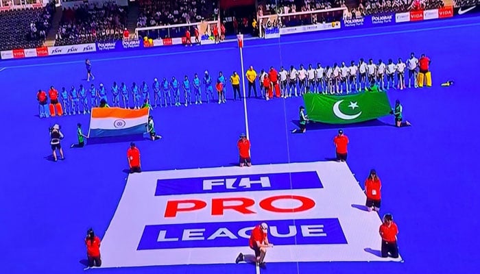 بھارت کیخلاف ہاکی میچ میں پاکستان کا غلط پرچم پیش کردیا گیا