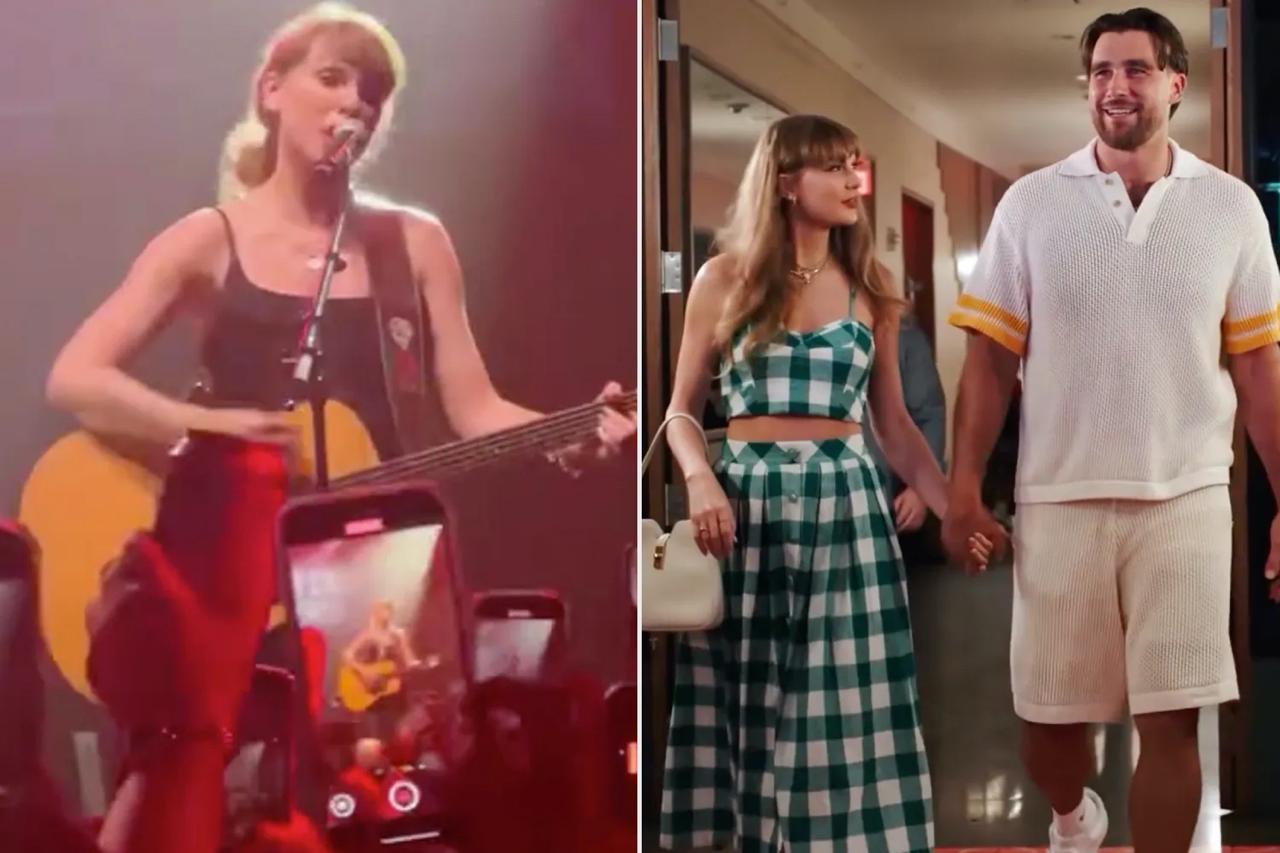 Taylor Swift makes loved-up appearance with Travis Kelce ahead of wedding
