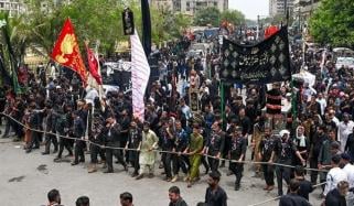 کراچی: 8 محرم الحرام کا مرکزی جلوس نشتر پارک سے برآمد