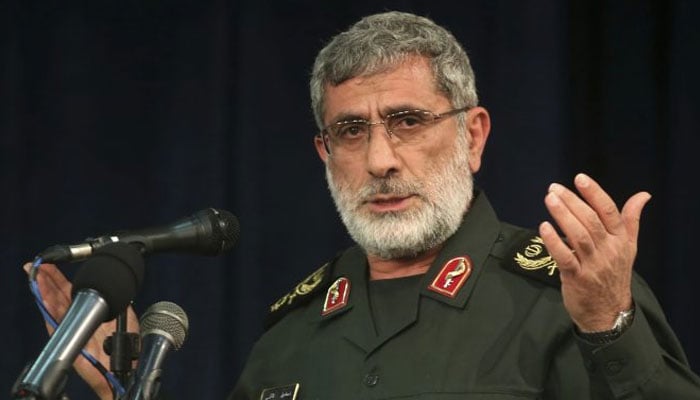 سربراہ ایرانی پاسداران انقلاب قدس فورس اسماعیل قانی۔فوٹو: فائل