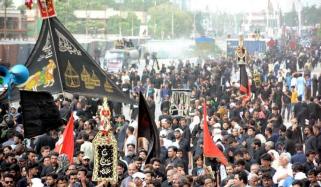 ملک کے چھوٹے بڑے شہروں سے 9 محرم الحرام کے جلوس برآمد