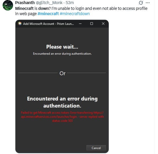 Is Minecraft down? Users report widespread outage in USA