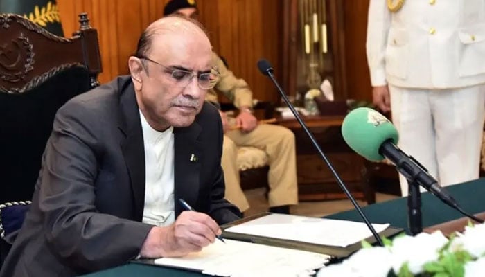 صدرِ مملکت آصف زرداری—فائل فوٹو