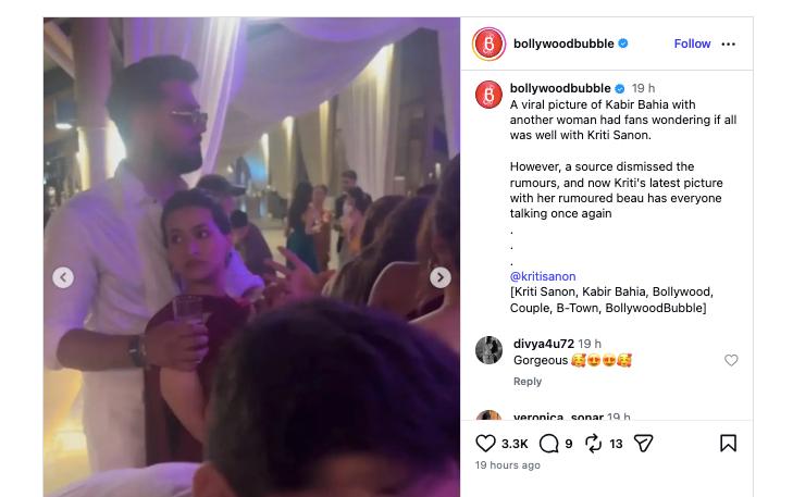 Kriti Sanon breaks silence on Kabir Bahia breaksup after mystery girl photo controversy