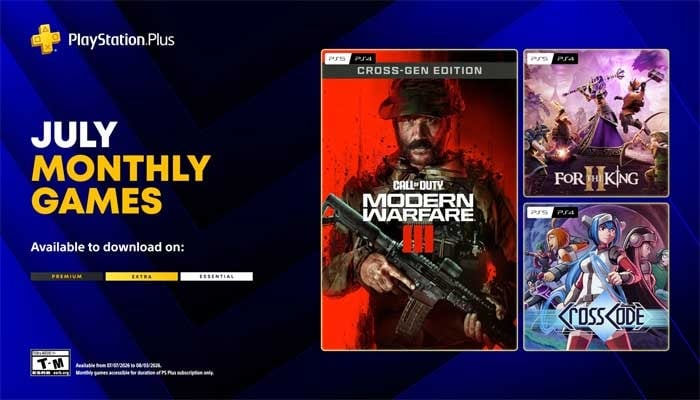 Sony announces PlayStation Plus monthly games for July 2026
