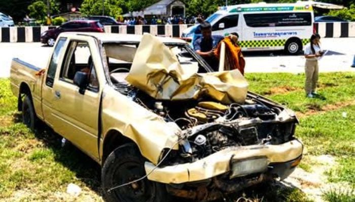 Nine monks killed after 11-year-old drives truck into procession in Thailand