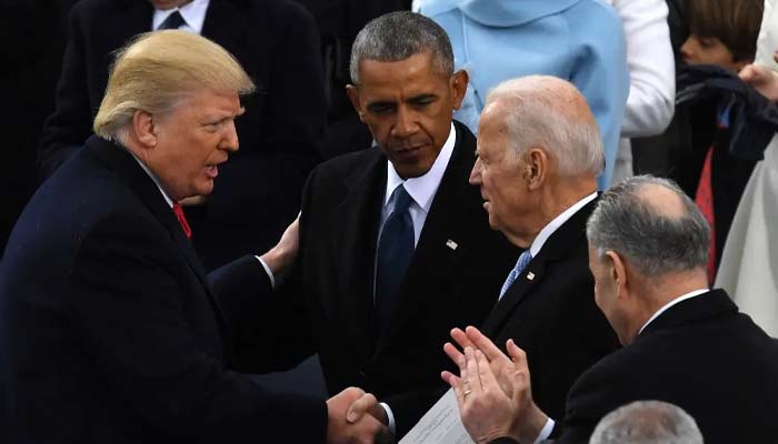 Trump proposes hosting Obama, Biden at White House to watch football