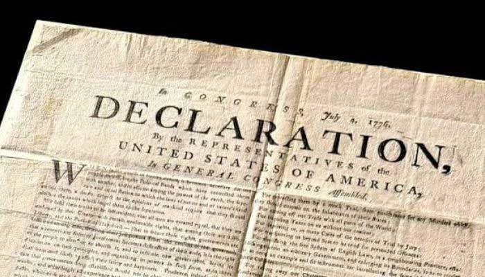 Rare 1776 Declaration of Independence found in UK