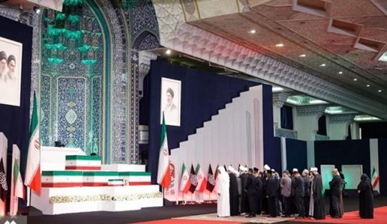 شہید خامنہ ای کو خراج عقیدت، تعزیتی اجتماع کے لیے دنیا بھر سے وفود آئے