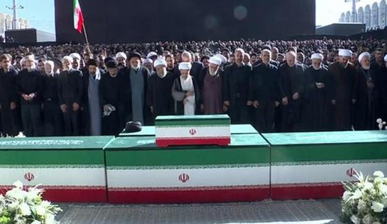 شہید ایرانی سپریم لیڈر آیت اللّٰہ خامنہ ای کی نمازِ جنازہ ادا