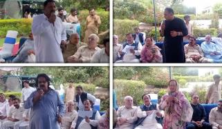 مسلم لیگ ن کا ضلع جہلم میں انتخابی مہم کے حوالے سے جائزہ اجلاس