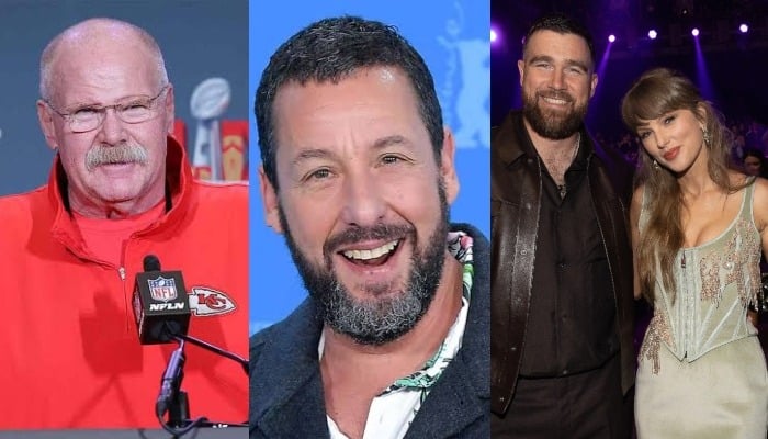 Andy Reid recalls Adam Sandlers heartwarming message to Taylor Swift, Travis Kelce