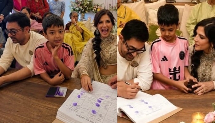 Aamir Khan’s wife Gauri Spratt shares wedding photos after private Mumbai ceremony