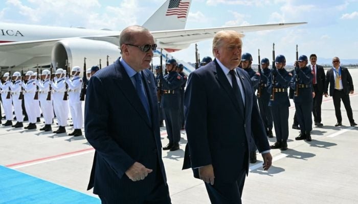 Trump arrives at NATO Summit as Platner campaign crumbles