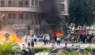 دمشق دھماکے فرانسیسی صدر کی رہائش کی حفاظتی حدود سے باہر ہوئے، شام