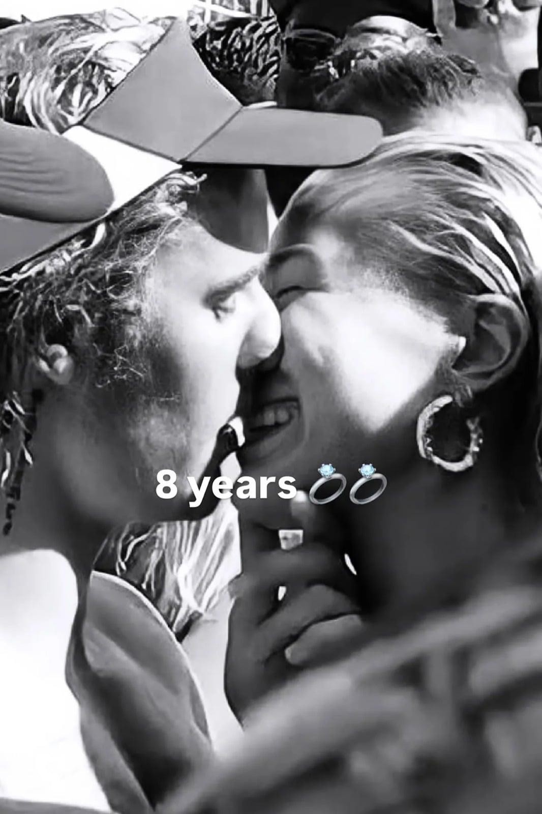 Hailey Bieber shares romantic selfie to mark 8 years since Justins proposal