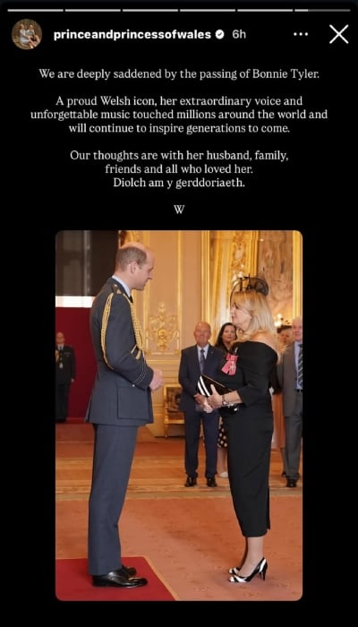 P.C. Prince and Princess of Wales/Instagram Stories