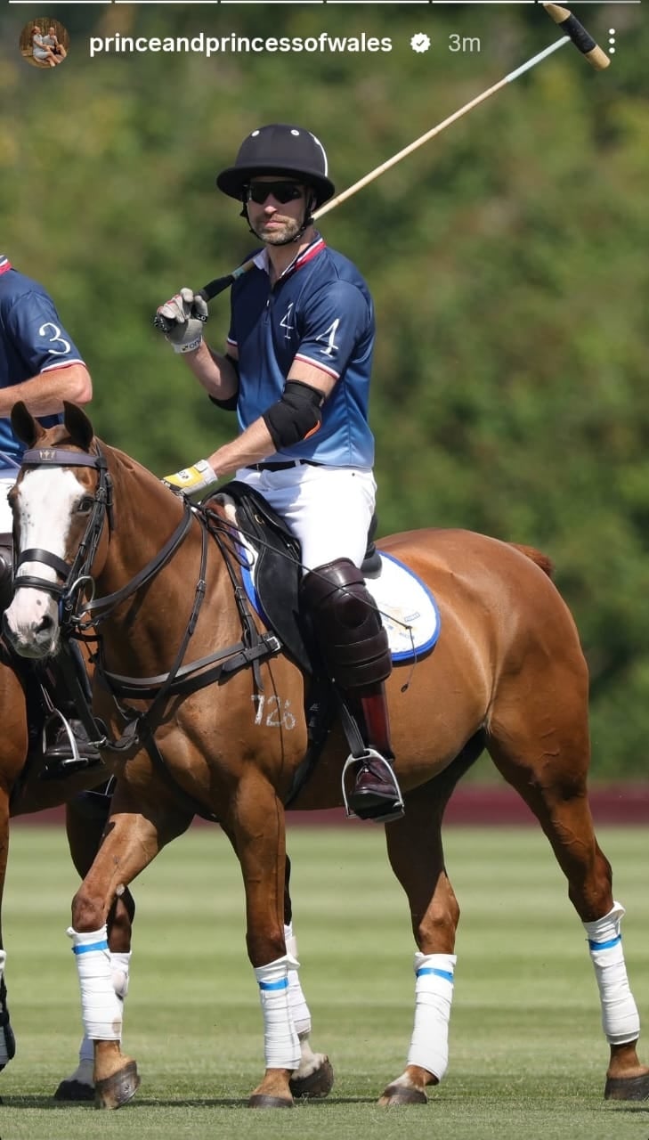 Prince William at the Royal Charity Polo Cup