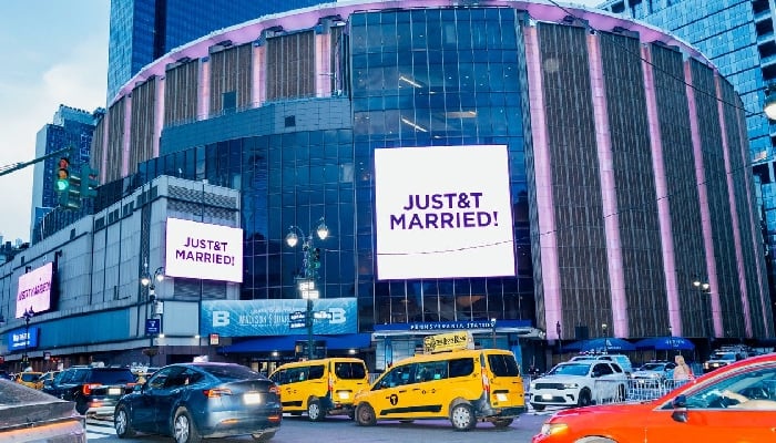 Taylor Swift and Travis Kelce wedding announcement at MSG