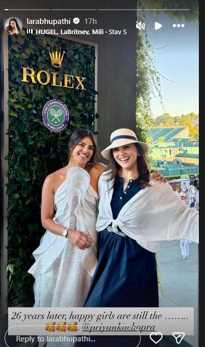 Priyanka Chopra and Lara Dutta reunite at Wimbledon, delighting fans