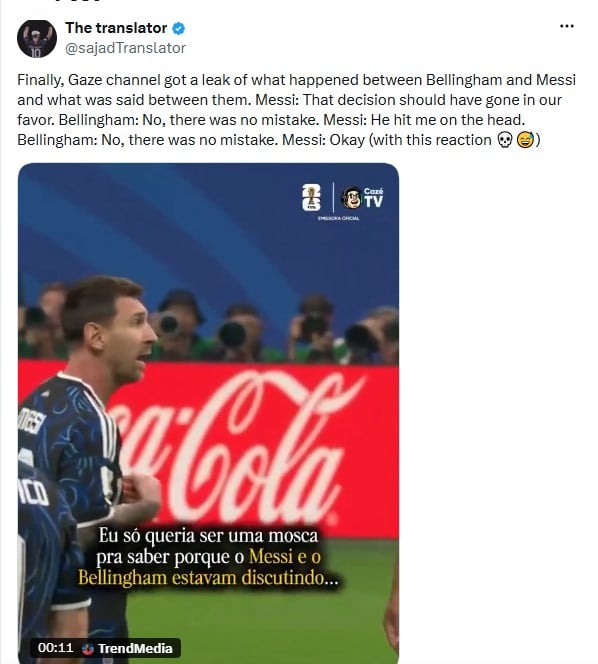 Lionel Messi sends strong message after heated exchange with Bellingham: ‘Nonsense’