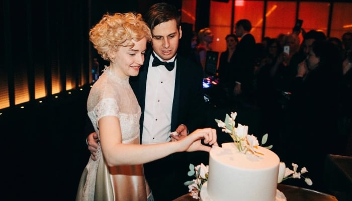 Julia Garner and Mark Foster wedding