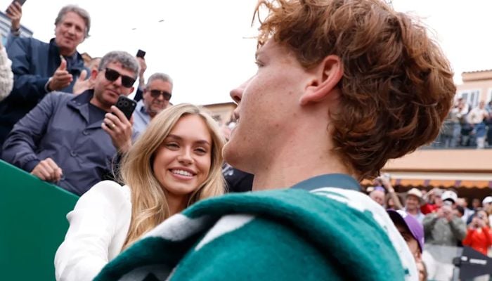 Jannik Sinner celebrates his second consecutive Wimbledon title with girlfriend Laila Hasanovic