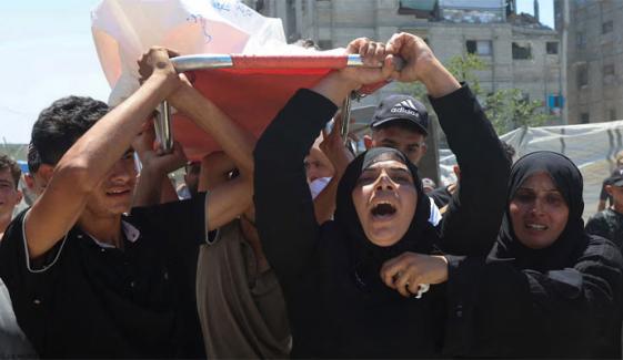 غزہ شہر میں اسرائیلی حملے، 3 بچوں سمیت 10 فلسطینی شہید